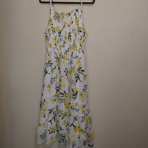 Midi/maxi lemon lined dress